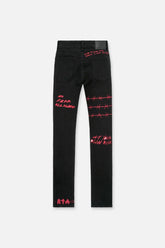 RTA Bryant Skinny Jean Black RLD Artistic Jeans at Gravity NYC